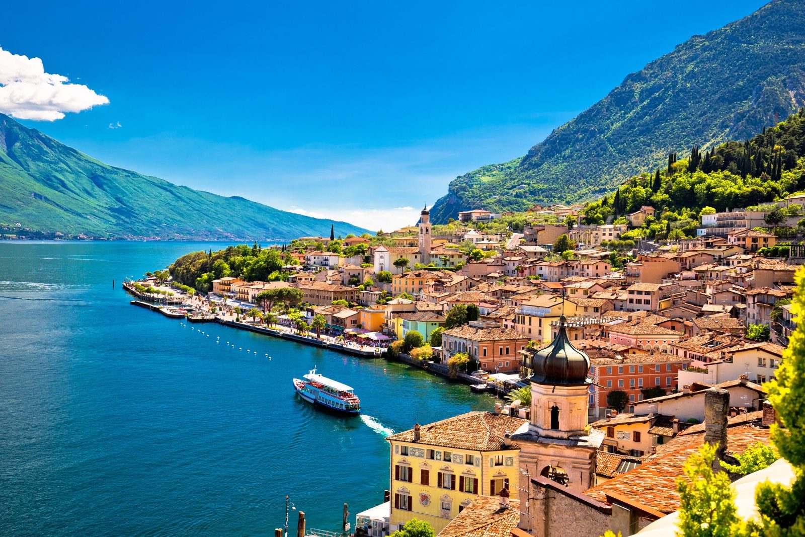 Limone sul Garda seen from above
