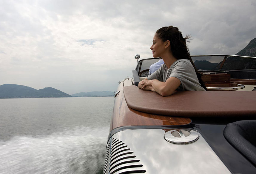 Riva mahogany deck